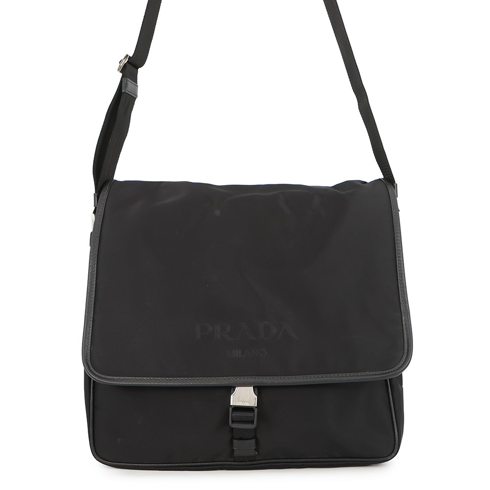 プラダ ショルダーバッグ 伝達人御徒面子 ナイロン 2VD166 PRADA 黒 【楽になること引きうける】 【中古】  プラダ 御徒面子 PRADA BAG