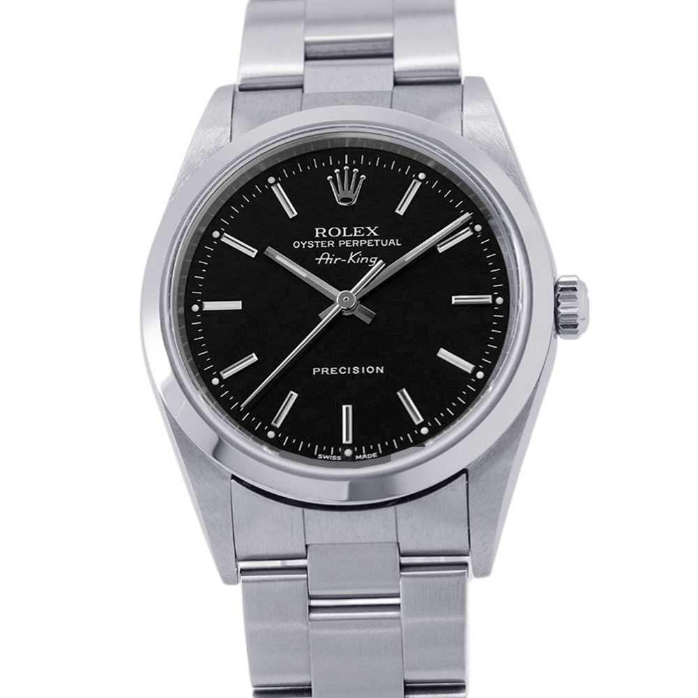 ロレックス エアキング Y番 14000M ROLEX 腕時計 ウォッチ 黒文字盤 【安心保証】 【中古】 ロレックス エアキング ROLEX ロレックス 中古｜ギャラリーレア店