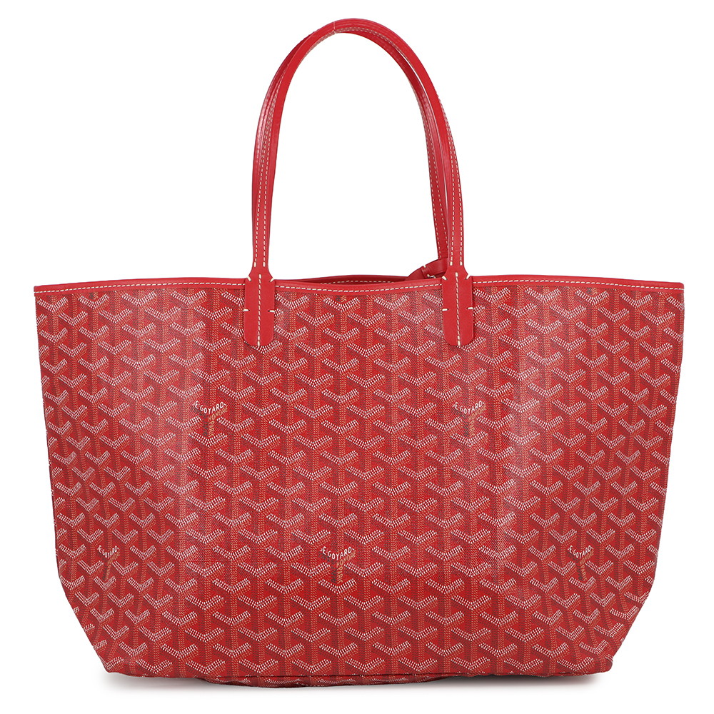 ゴヤール トートバッグ サンルイPM PVC/レザー STLOUIPMLTY02CL02P GOYARD ポーチ付き 【安心保証】 【中古】 ゴヤール バッグ GOYARD BAG