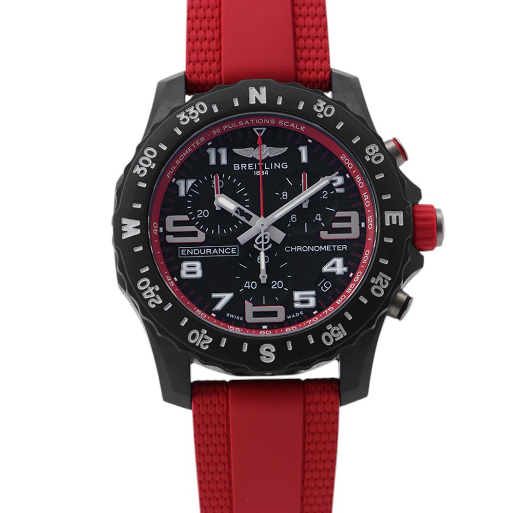 ブライトリング プロフェッショナル エンデュランス プロ 44 X823105D1B1S1 BREITLING 腕時計 黒/レッド文字盤 【安心保証】 【中古】 ブライトリング プロフェッショナル BREITLING ブライトリング 中古