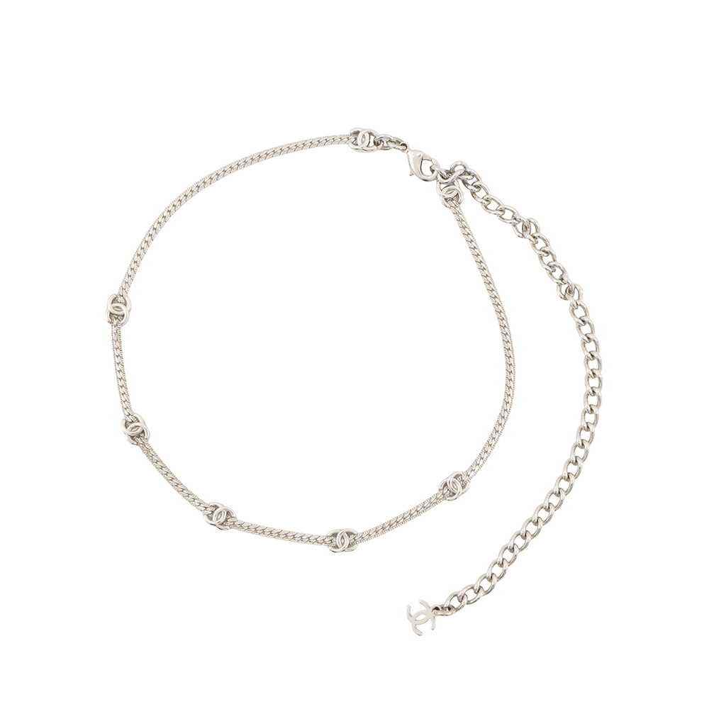 シャネル ネックレス ココマーク チョーカー メタル A26V ABE255 CHANEL アクセサリー 【安心保証】 【中古】 シャネル ネックレス レディース CHANEL