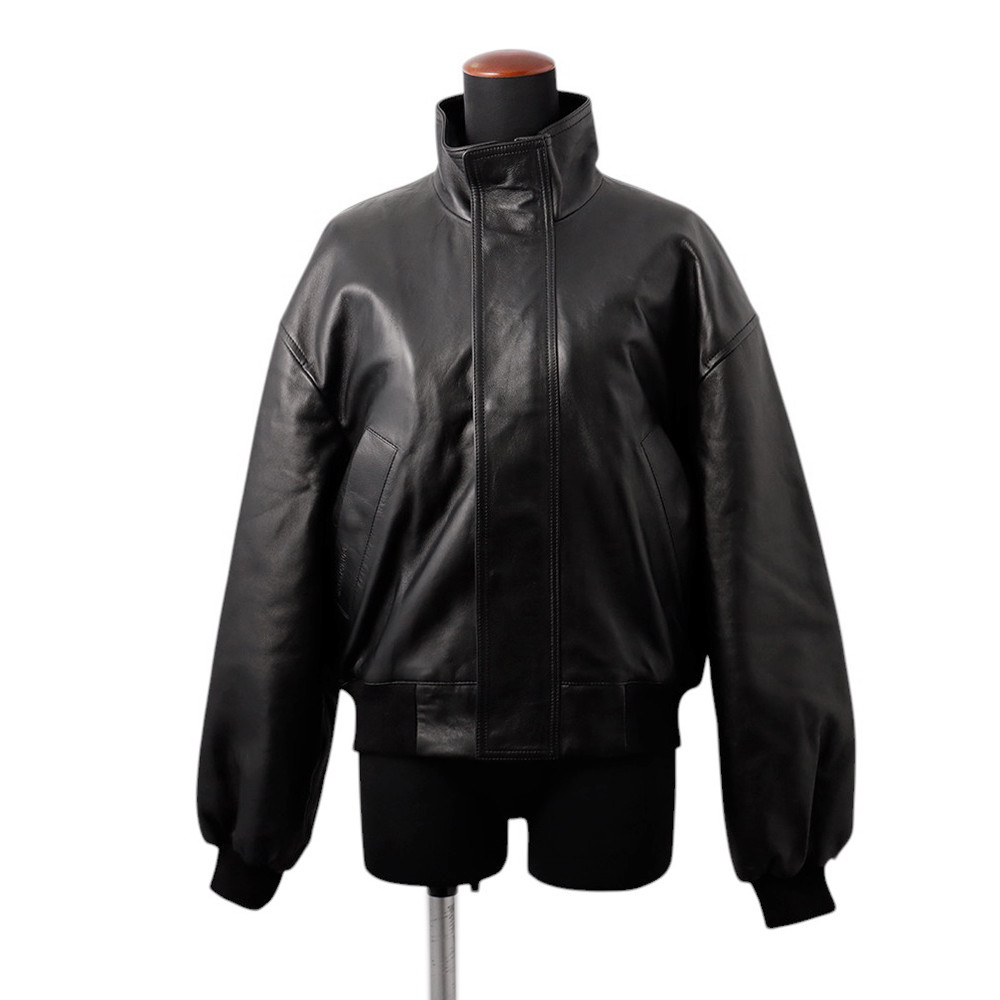 バレンシアガ 上衣 なめし革 レディース大きさXS 851025 TSS02 1000 BALENCIAGA アウター 上衣 黒 【安全性のある引き受ける】 【中古】 バレンシアガ 上衣 BALENCIAGA