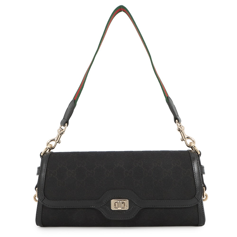 グッチ ショルダーバッグ ルーチェ GGキャンバス レザー 786027 GUCCI バッグ ワンショルダー 黒 【中古】 グッチ バッグ GUCCI BAG