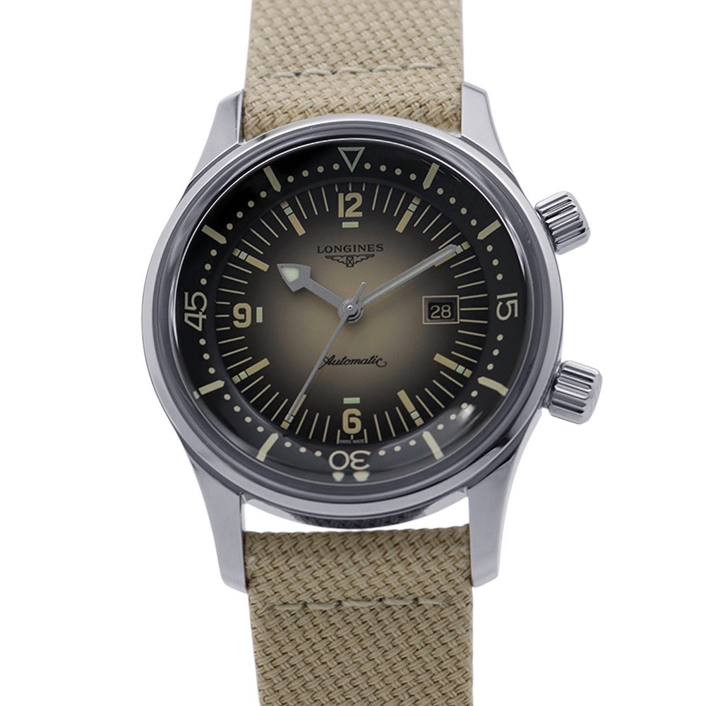 ロンジン レジェンドダイバー デイト L3.374.4.30.2 LONGINES ウオッチ ベージュ文字記号盤 ロンジン レジェンドダイバー LONGINES ロンジン 新品
