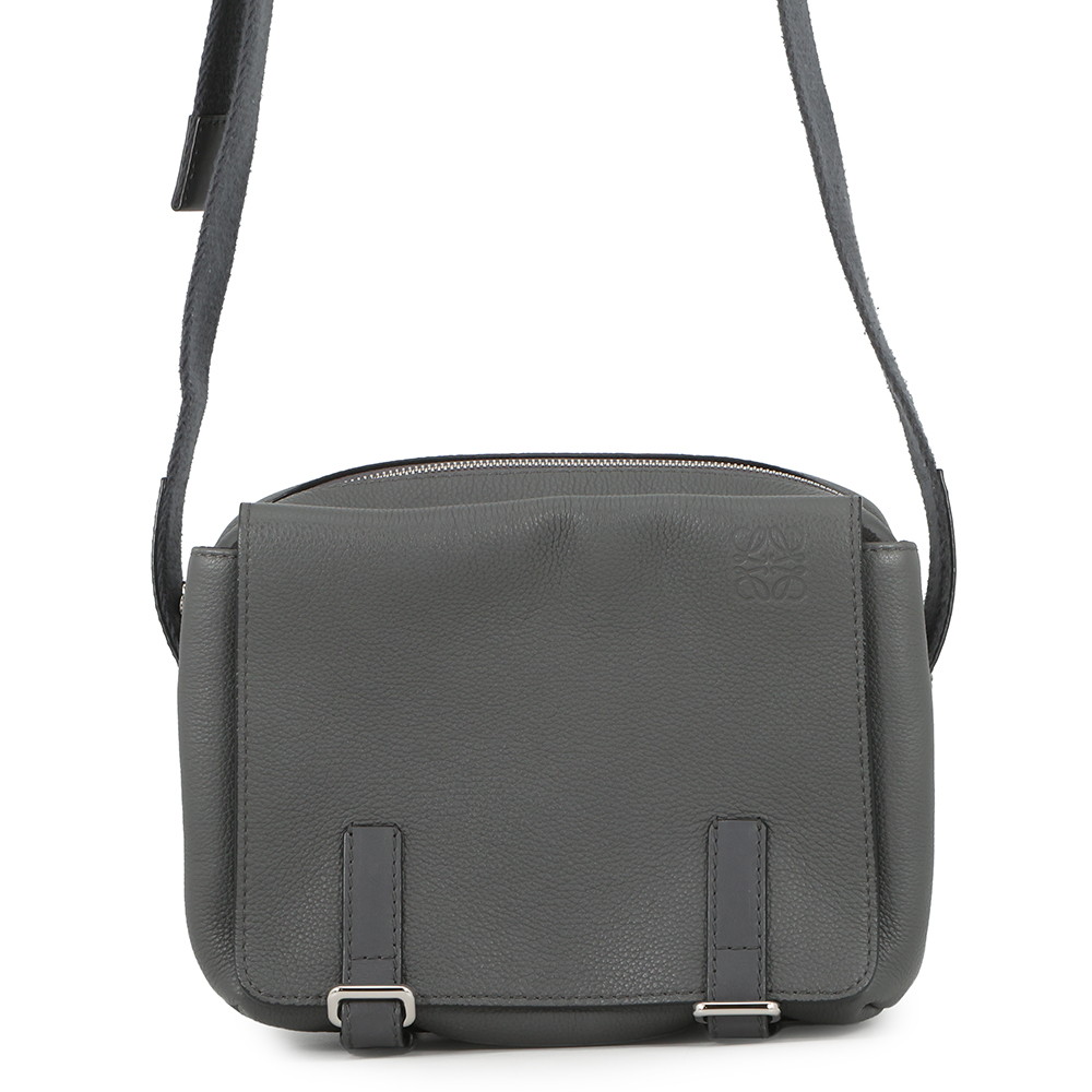 ロエベ ショルダーバッグ ミリタリー 伝達人XS なめし革 317.12AA72 LOEWE 【楽になること引きうける】 【中古】  ロエベ 御徒面子 LOEWE BAG