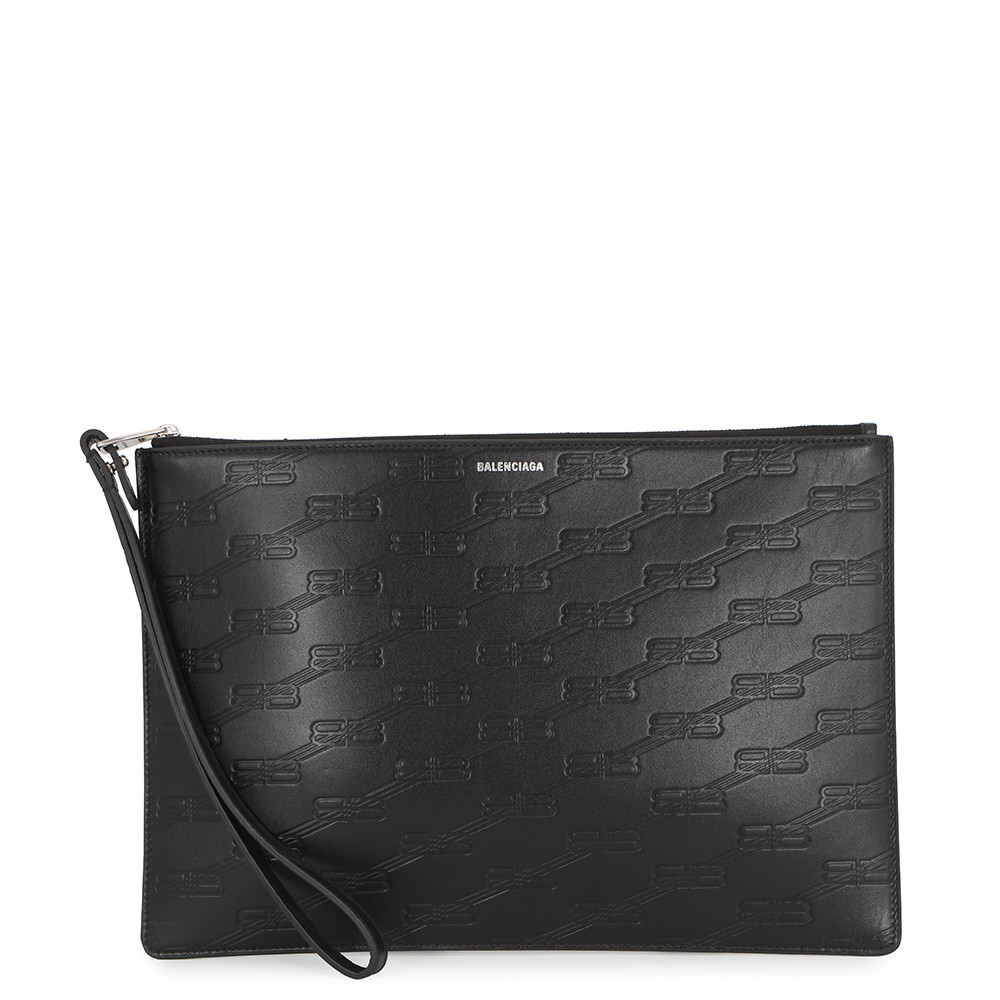 バレンシアガ クラッチペダル御徒面子 BBモノグラム 717791 BALENCIAGA 車寄せ 黒 【楽になること引き受ける】 【中古】 バレンシアガ 御徒面子 BALENCIAGA BAG