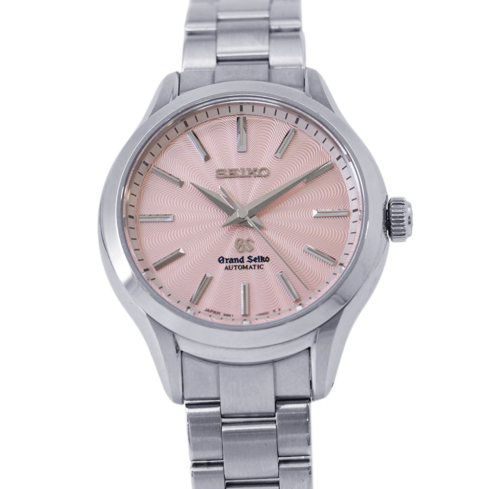 セイコー グランドセイコー メカニカル STGR007 SEIKO 腕時計 ピンク文字盤 【安心保証】 【中古】 セイコー グランドセイコー SEIKO セイコー 中古｜ギャラリーレア店 204,000円
