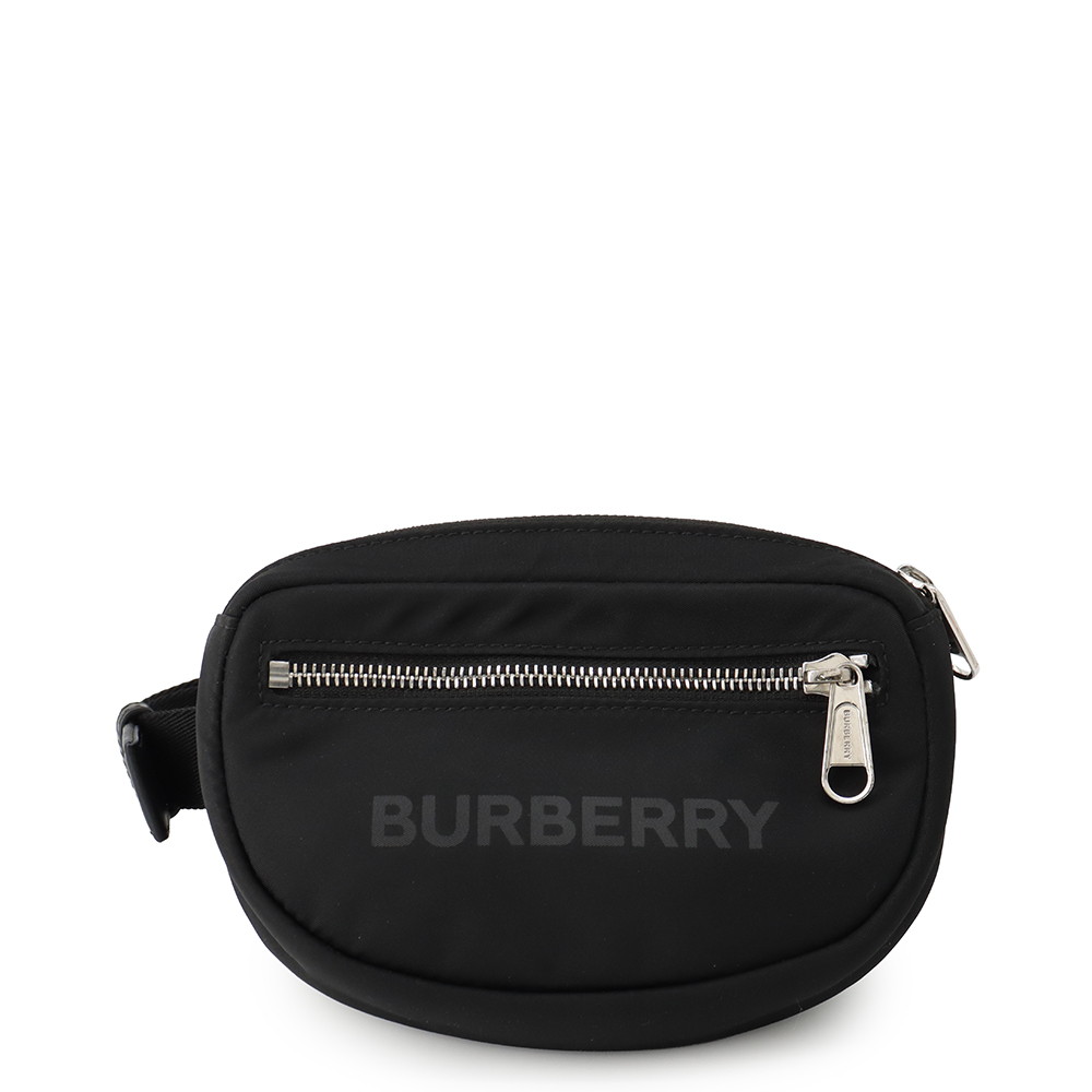 バーバリー 上半身御徒面子 ロゴタイプ刷り上げる ナイロン 8014519 BURBERRY 酉の方角合財袋 黒 【安全性のある引き請ける】 【中古】 バーバリー 御徒面子 バーバリー BURBERRY BAG