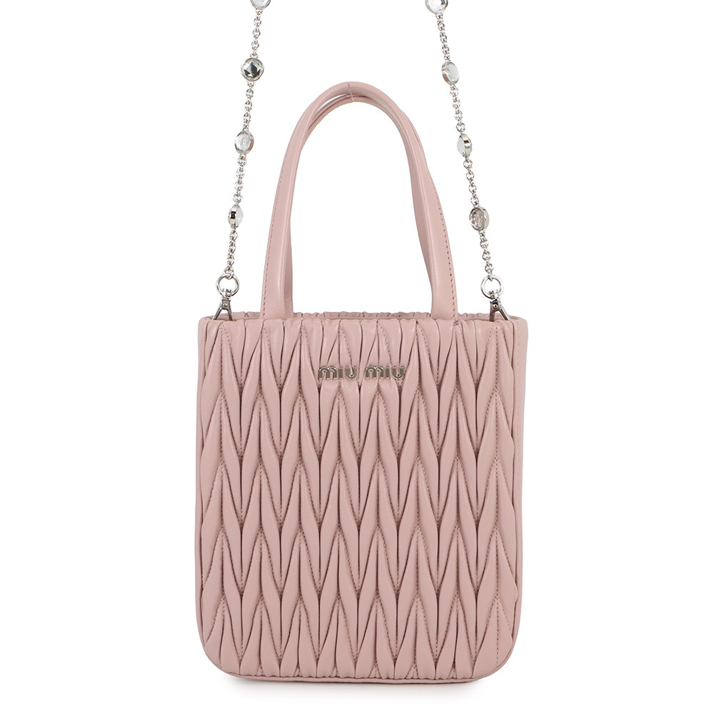 ミュウミュウ ハンドバッグ マテラッセ レザー 5BA220 Miu Miu 2wayチェーンショルダーバッグ 【安心保証】 【中古】 ミュウミュウ バッグ レディース Miu Miu BAG｜ギャラリーレア店 89,925円