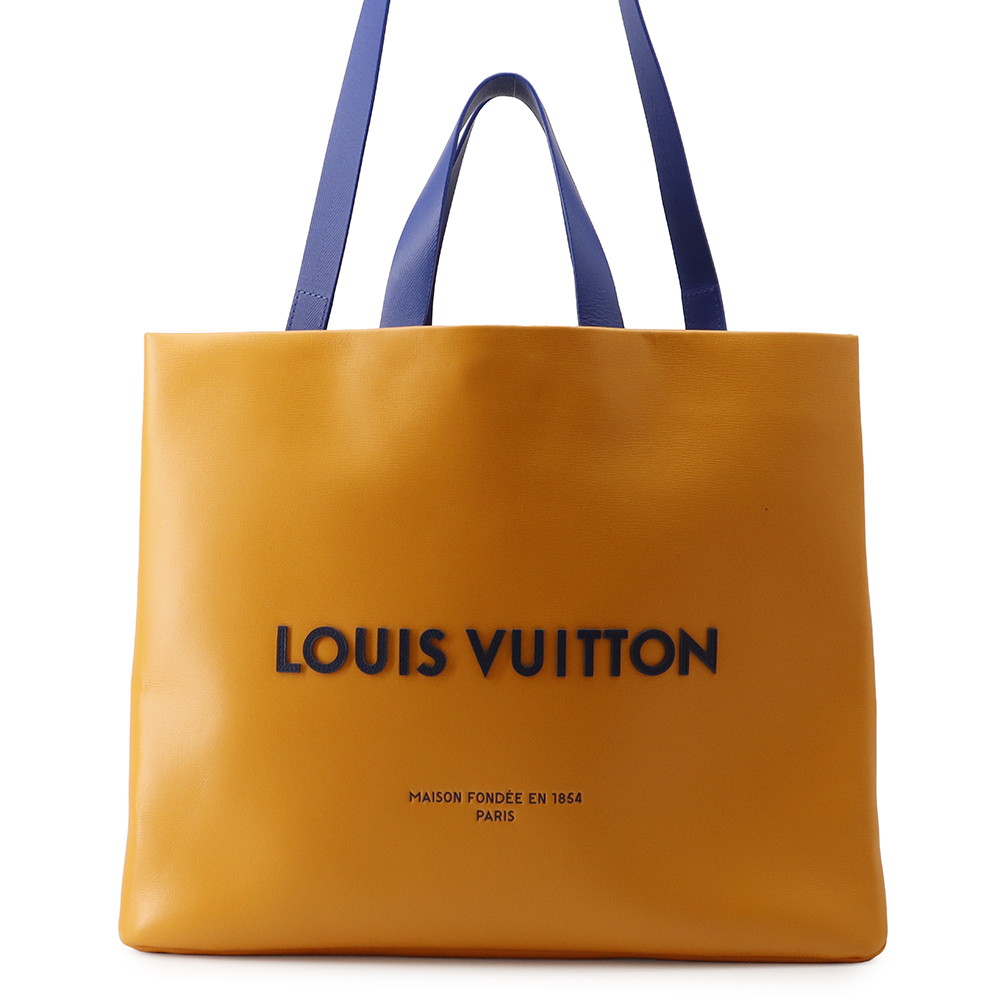 ルイヴィトン トートバッグ レザー ショッパー・バッグMM M24457 LOUIS VUITTON 2way 【安心保証】 【中古】 ルイ・ヴィトン バッグ LOUIS VUITTON BAG|ギャラリーレア店