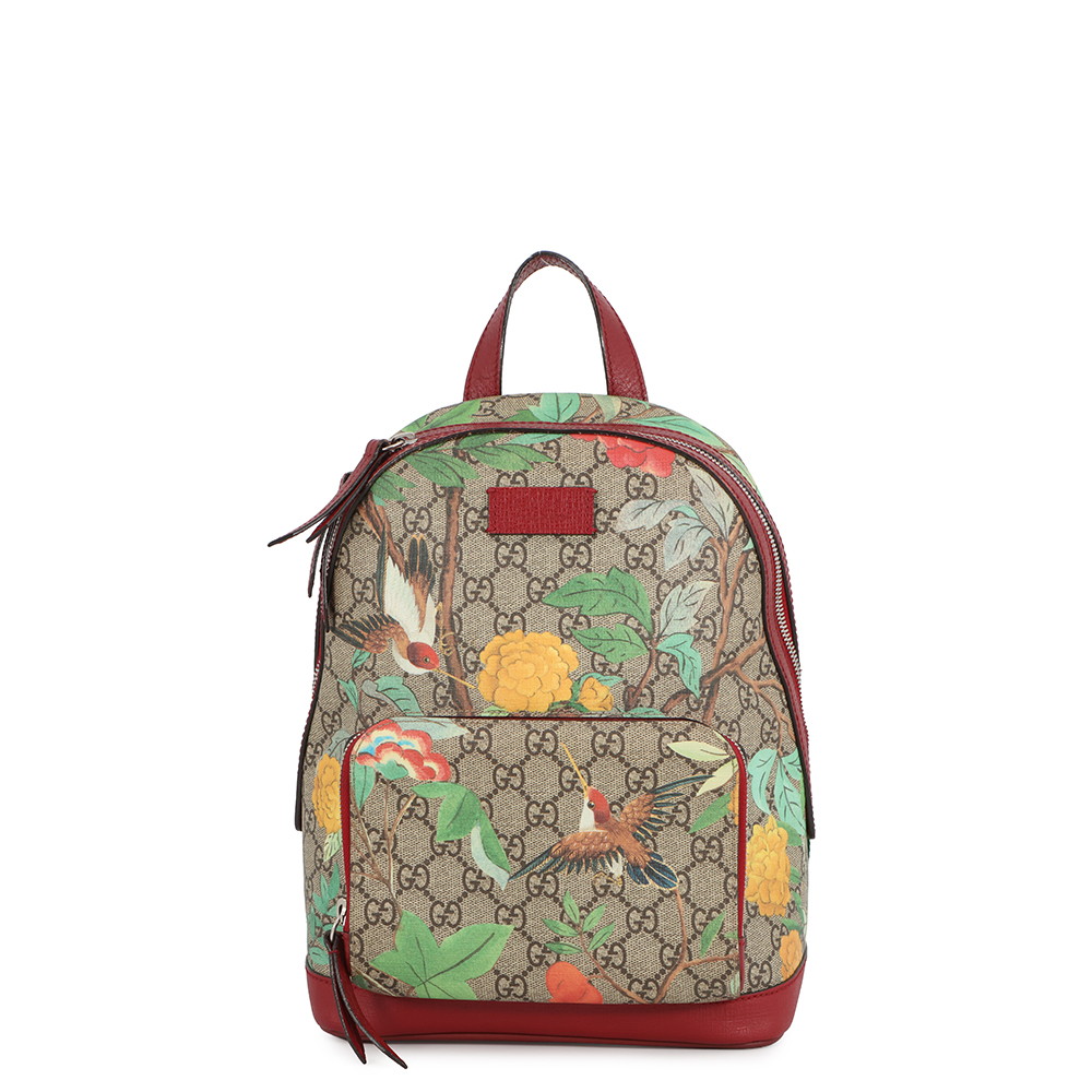 グッチ 背嚢 ティアン うしろ側容器に並べる お花 小鳥 GGスプリーム/なめし革 427042 GUCCI 背嚢 【安全性のある引き請ける】 【中古】 グッチ 御徒面子 レディース GUCCI BAG