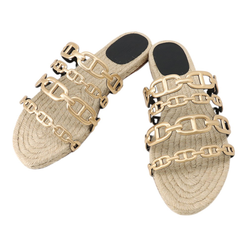 エルメス サンダル アンコーヌ なめし革 レディース大いさ38 HERMES 靴 【中古】 エルメス 靴 エルメス レディース HERMES SANDAL
