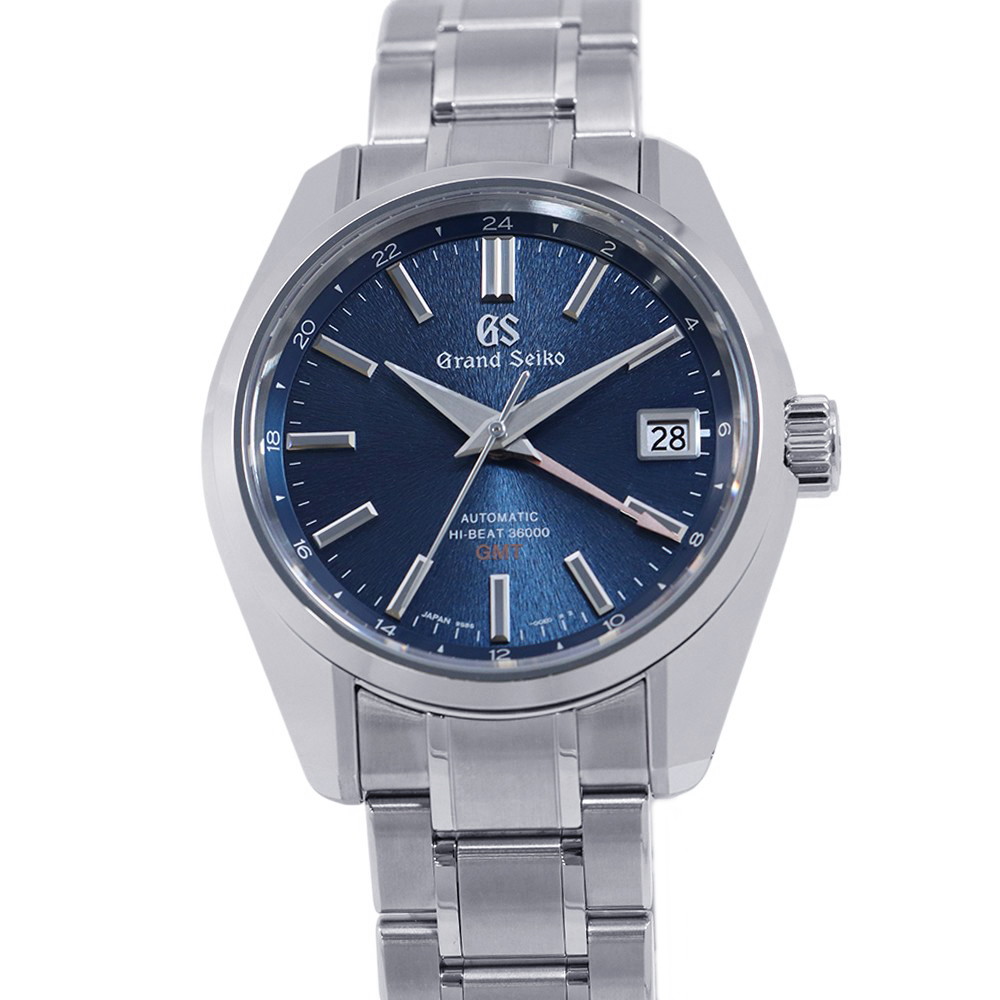 セイコー グランドセイコー ヘリテージ コレクション メカニカル ハイビート GMT SBGJ267 SEIKO 腕時計 ブルー文字盤 【中古】 セイコー グランドセイコー SEIKO セイコー 中古｜ギャラリーレア店