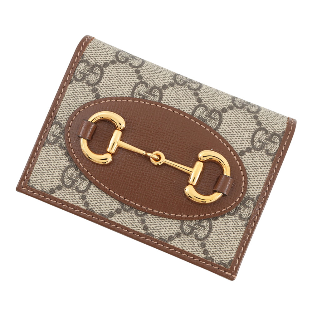 グッチ 二つ折り紙入れ 導管ビット 1955 コンパクトウォレット GGスプリーム 621887 GUCCI 紙入れ 逃げ口品 【中古】 グッチ 紙入れ GUCCI WALLET