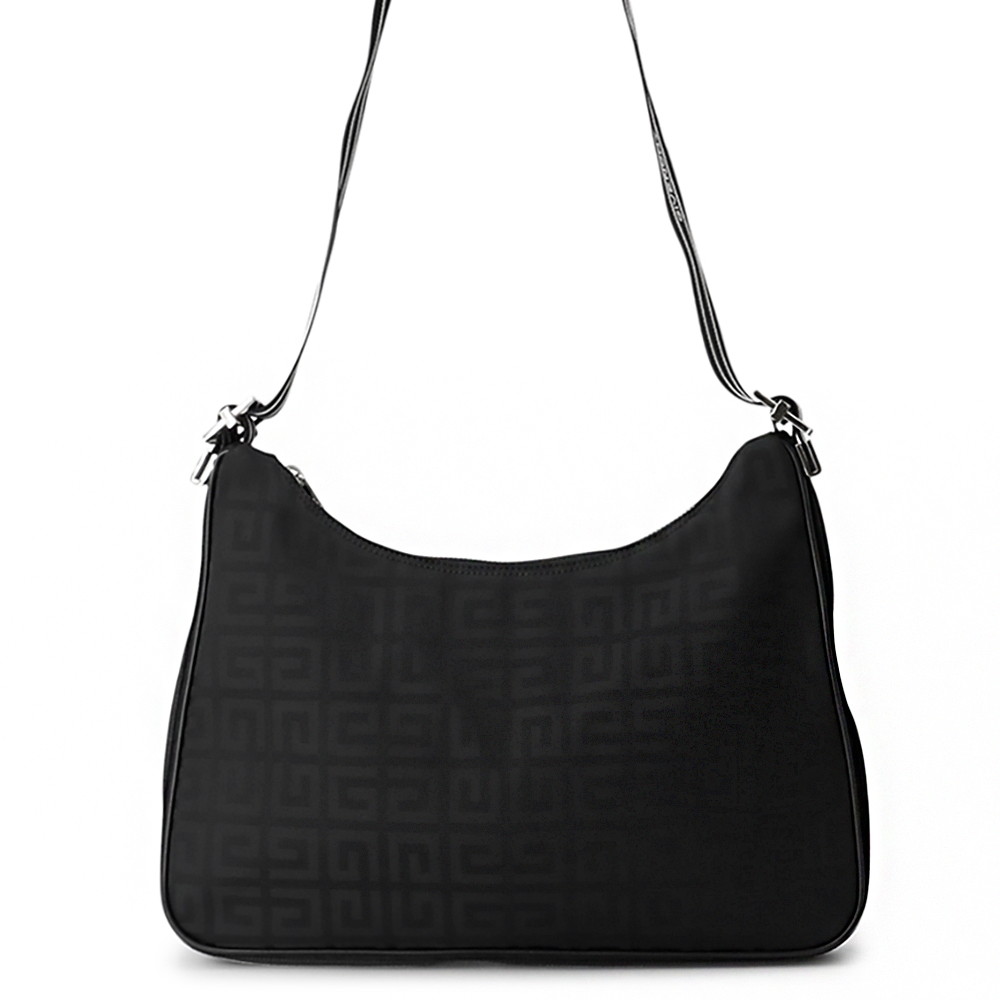 ジバンシー ショルダーバッグ 4Gロゴ ナイロン GIVENCHY 黒 【安心保証】 【中古】 ジバンシー バッグ レディース GIVENCHY BAG|ギャラリーレア店