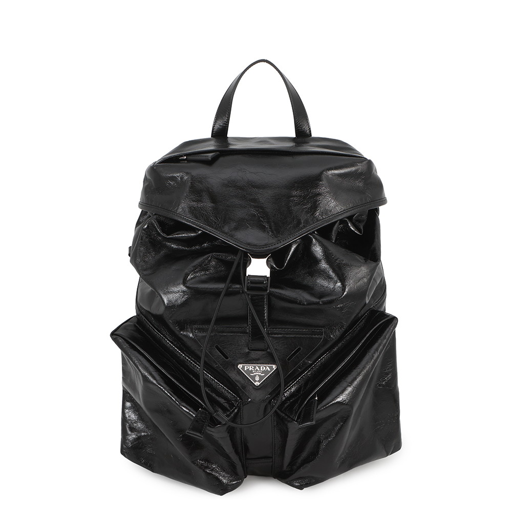 プラダ リュック Re-Nylon バックパック 2VZ108 PRADA バッグ リュックサック 黒 2wayショルダーバッグ 【安心保証】 【中古】 プラダ バッグ PRADA BAG｜ギャラリーレア店
