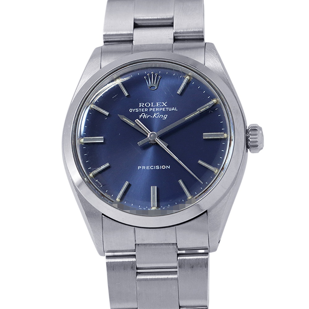 ロレックス エアキング 76番 5500 ROLEX ウオッチ 青碧文字記号盤 【楽になること引きうける】 【中古】 ロレックス エアキング ROLEX ロレックス 中古