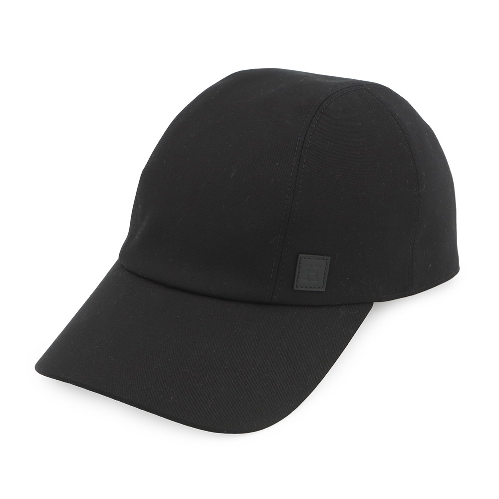 エルメス 旗がしら マイルス 綿織物 大いさ58 HERMES かぶり笠 黒 【中古】 エルメス かぶり笠 エルメス HERMES CAP
