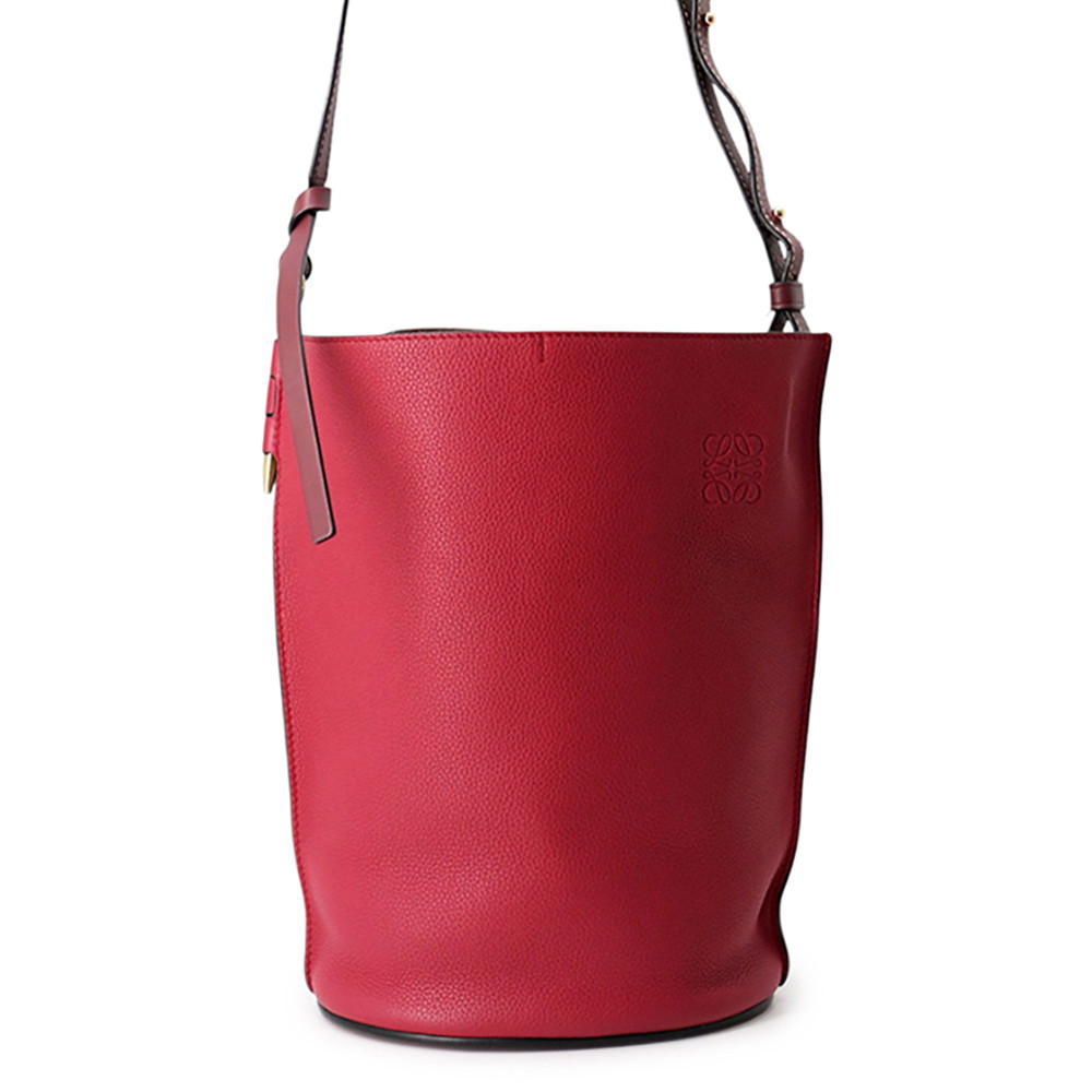 ロエベ ショルダーバッグ ゲートバケットバッグ なめし革 321.12.U13 LOEWE 御徒面子 【安全性のある引き受ける】 【中古】 ロエベ 御徒面子 LOEWE BAG
