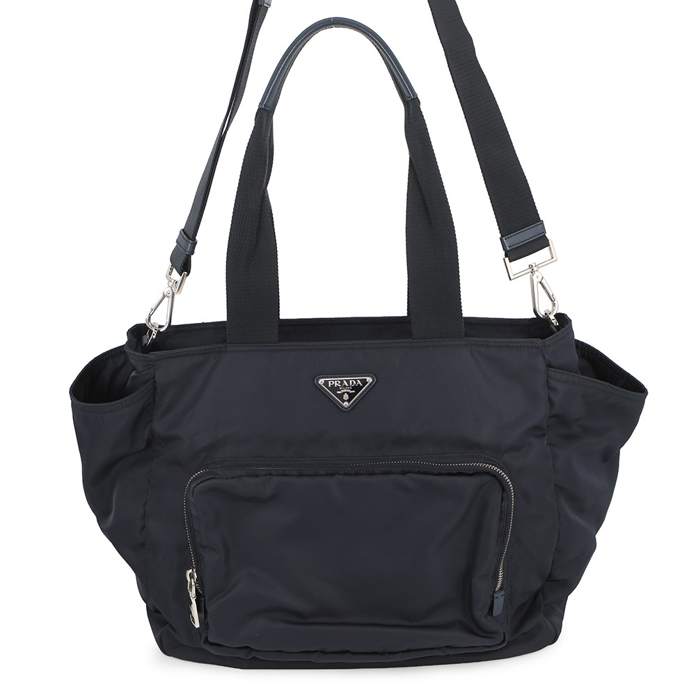 プラダ トートバッグ もの言う花御徒面子 ナイロン 1BG102 PRADA 2way マザーズ御徒面子 【安全性のある引き請ける】 【中古】 プラダ 御徒面子 PRADA BAG