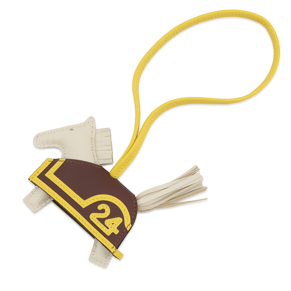 エルメス バッグチャーム ロデオ ロベオ24 PM クレ/テール/ジョーヌナプル ラムスキン K刻印 HERMES チャーム 【中古】 エルメス ロデオ エルメス チャーム エルメス レディース HERMES|ギャラリーレア店