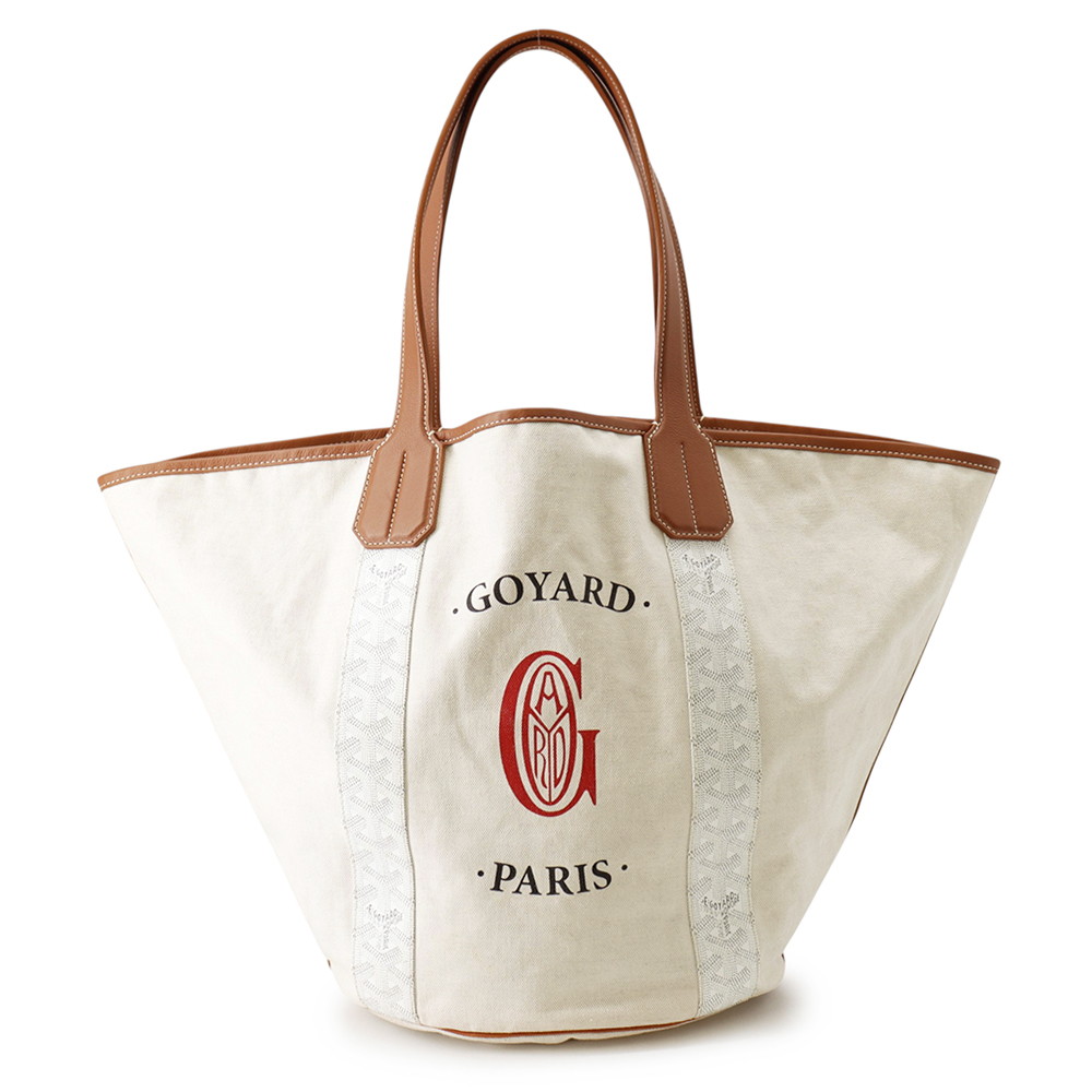 ゴヤール トートバッグ ベラーラ・バッグ リバーシブル PVC キャンバス GOYARD 白 【安心保証】 【中古】 ゴヤール バッグ GOYARD BAG｜ギャラリーレア店