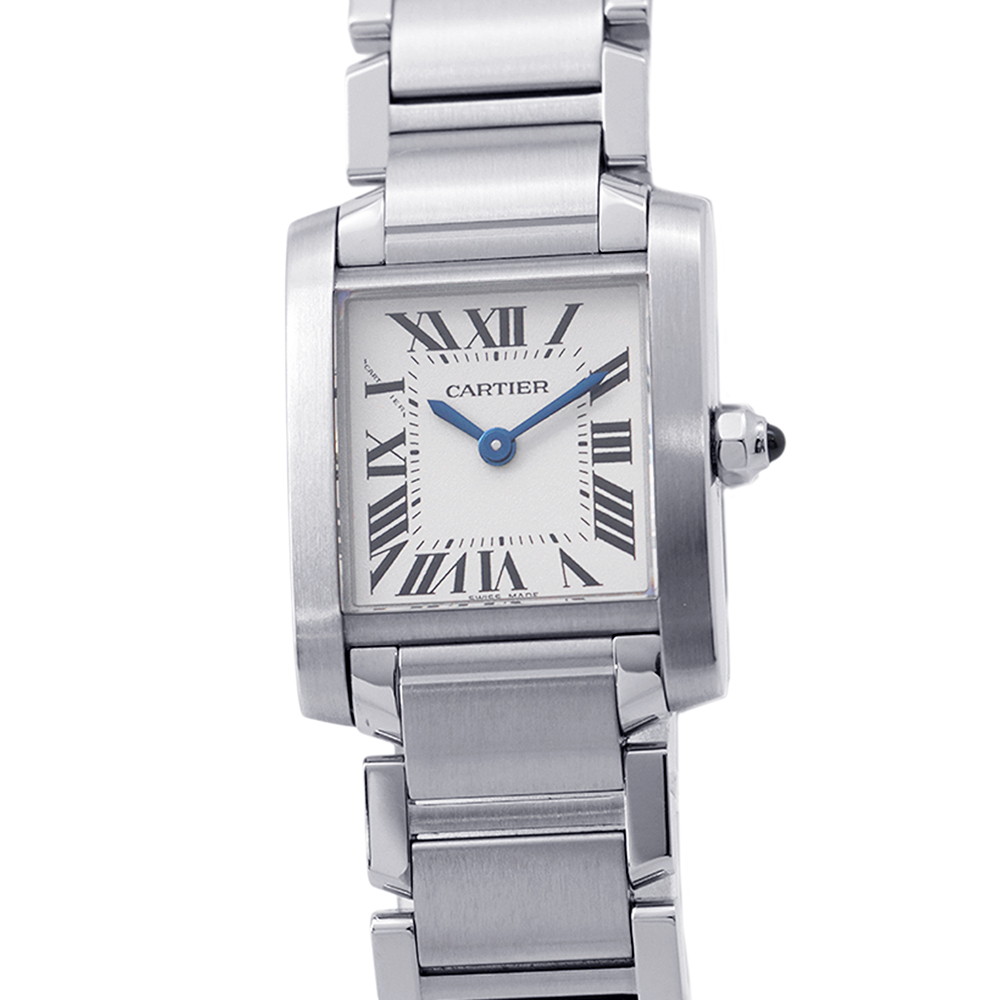 カルティエ 貯蔵タンク フランセーズ SM W51008Q3 Cartier ウォッチ しろがね色文字記号盤 石英 【楽になること引き受ける】 【中古】 カルティエ 貯蔵タンク Cartier カルティエ 中古