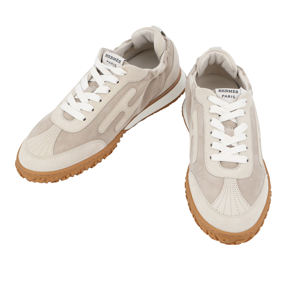 エルメス スニーカー ジェット レザー スエード レディースサイズ37 HERMES 靴 【中古】 エルメス ジェットスニーカー HERMES SNEAKERS|ギャラリーレア店