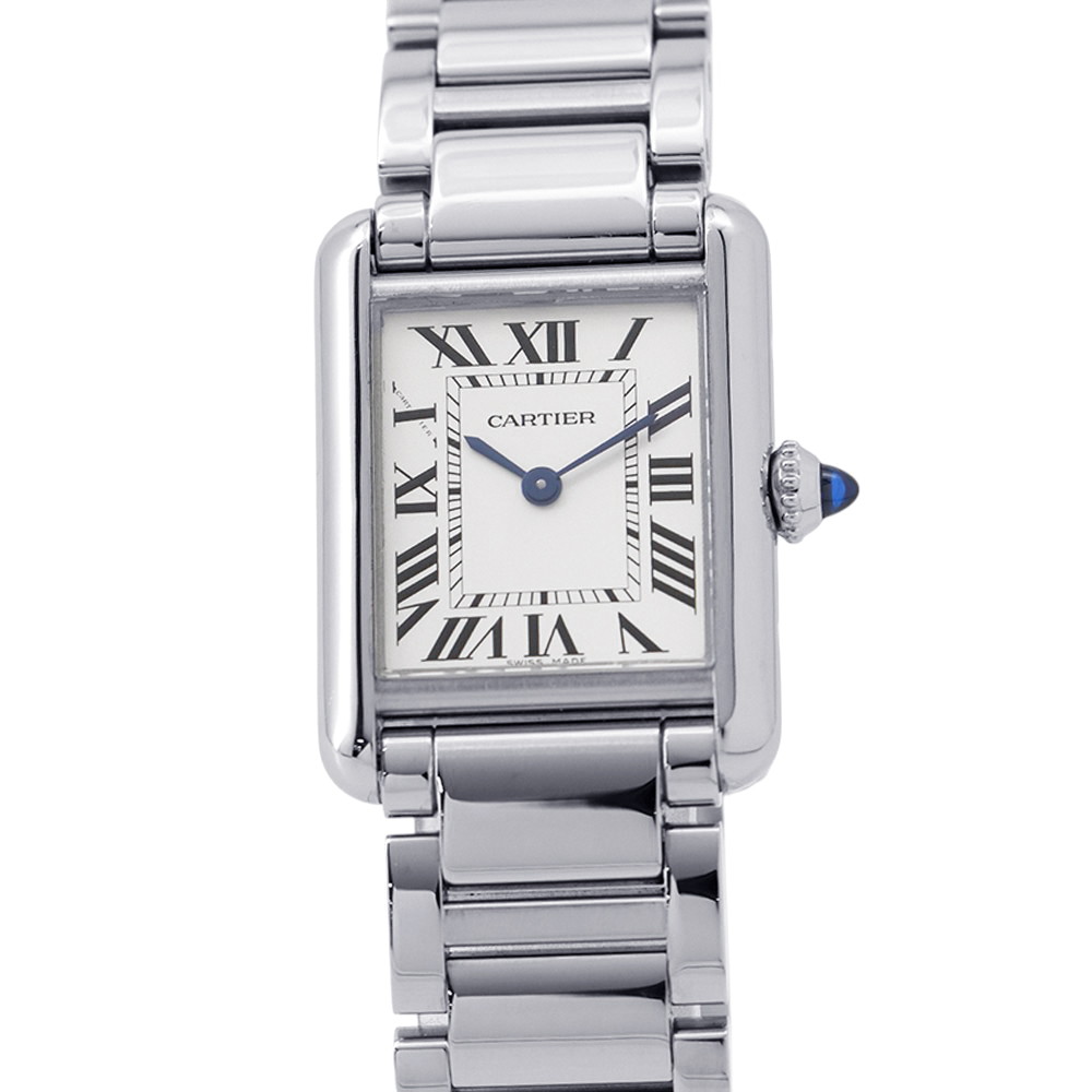カルティエ 貯蔵タンク 帆柱 SM WSTA0051 Cartier ウォッチ しろがね色文字記号盤 石英 【楽になること引き受ける】 【中古】 カルティエ 貯蔵タンク 帆柱 Cartier カルティエ 中古