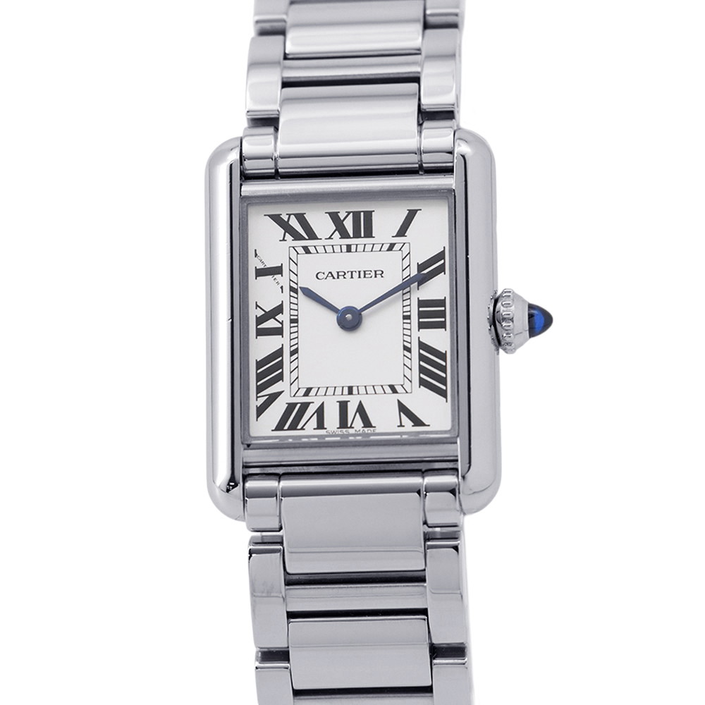 カルティエ 貯蔵タンク 帆柱 SM WSTA0051 Cartier ウォッチ しろがね色文字記号盤 石英 【楽になること引き受ける】 【中古】 カルティエ 貯蔵タンク 帆柱 Cartier カルティエ 中古