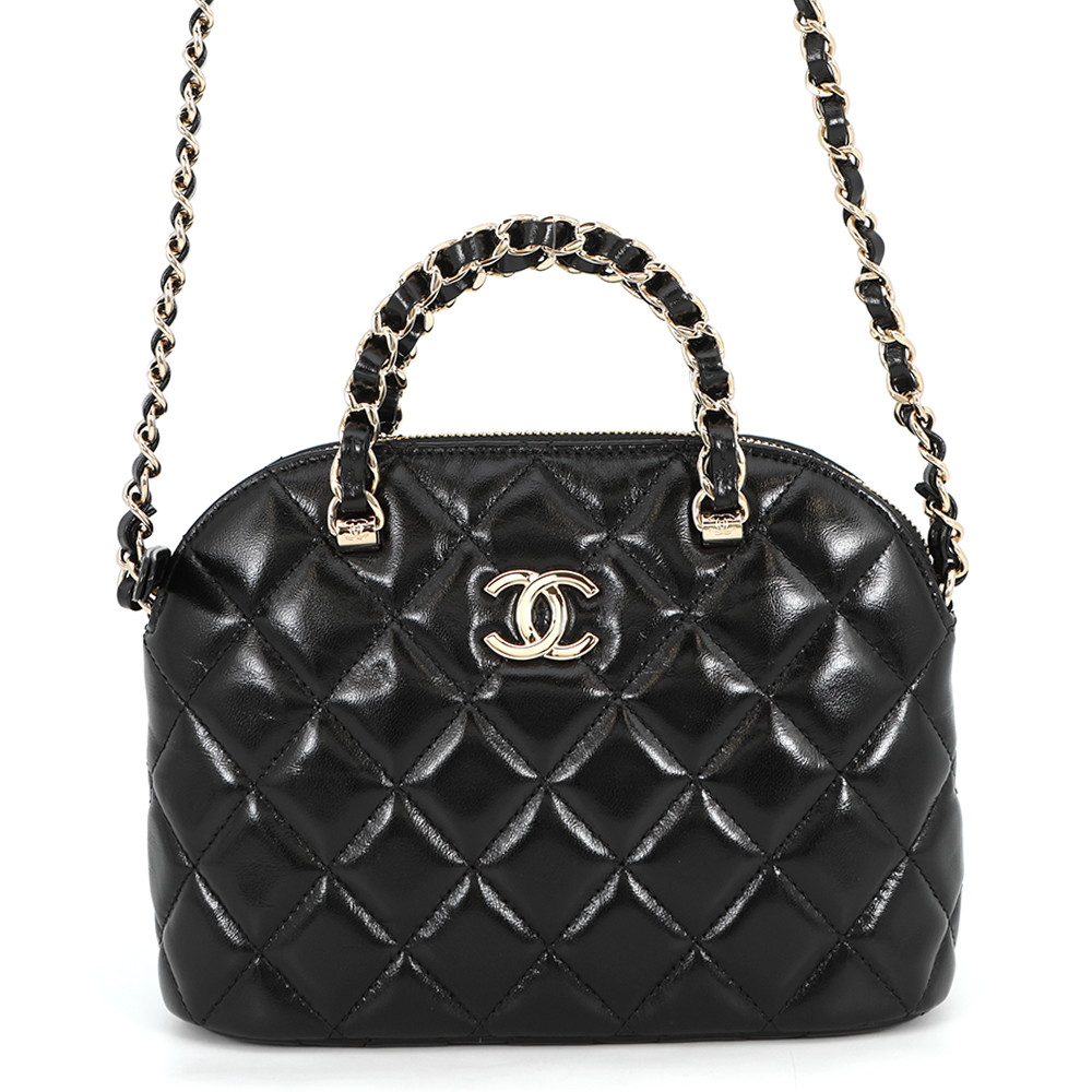 シャネル チェーン店ショルダーバッグ マトラッセ 買い出し御徒面子 シャイニーラムスキン AS5130 CHANEL 2ｗay 黒 【中古】 シャネル 御徒面子 シャネル CHANEL BAG