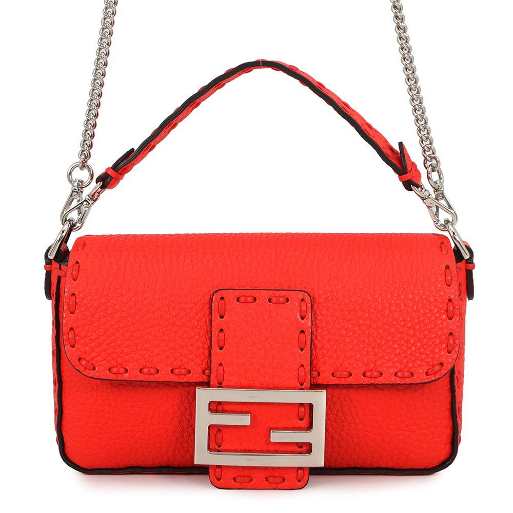 フェンディ ハンドバック セレリア FF バゲット ミニ 8BS017 FENDI 2wayショルダーバッグ 【楽になること引き受ける】 【中古】  フェンディ 御徒面子 レディース FENDI BAG