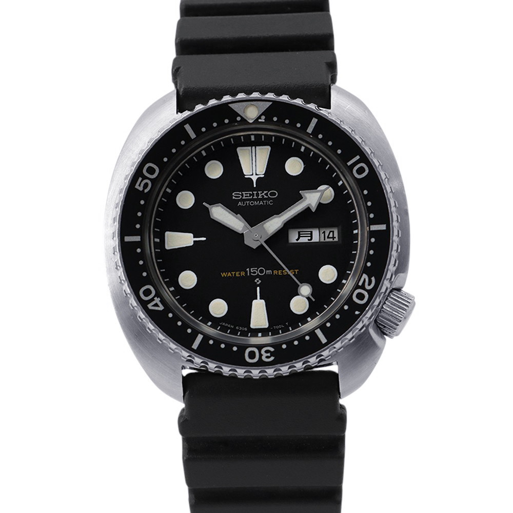 セイコー 150mダイバー3rdひな形 すべり出し期型 6306-7000 SEIKO ウオッチ 黒文字盤 【楽になること引きうける】 【中古】 セイコー SEIKO セイコー 中古