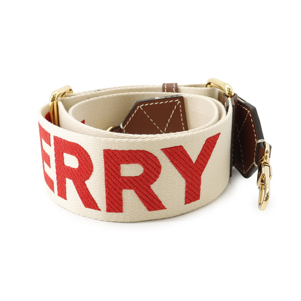 バーバリー ショルダーストラップ ロゴ キャンバス BURBERRY ストラップ 【中古】 バーバリー ストラップ バーバリー バッグアクセサリー BURBERRY|ギャラリーレア店