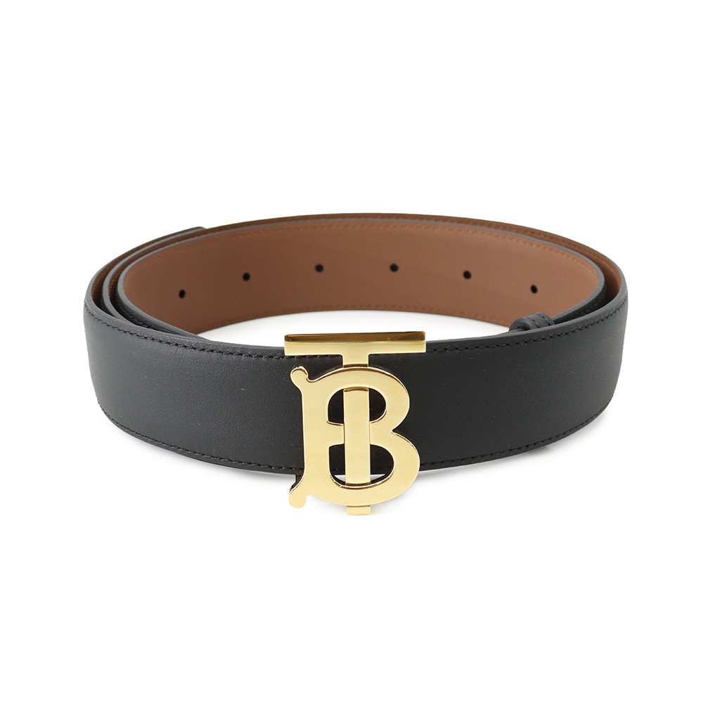 バーバリー 三尺帯 結核症ロゴタイプ なめし革 リヴァーシブル 大いさS 8046538 BURBERRY 三尺帯 黒 【中古】 バーバリー 三尺帯 バーバリー BURBERRY