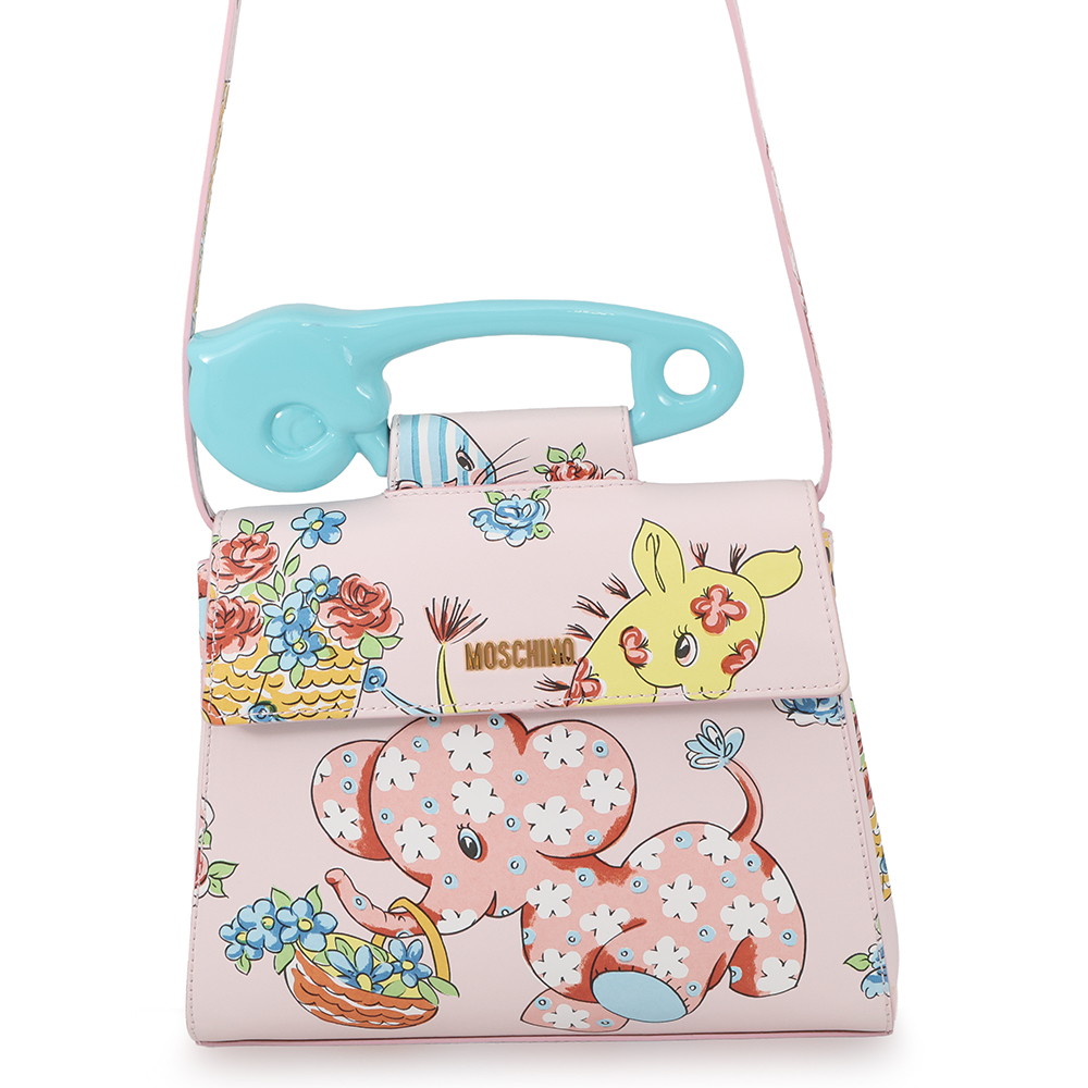 モスキーノ ハンドバッグ キャリコアニマル レザー MOSCHINO 2way 【安心保証】 【中古】 モスキーノ バッグ レディース MOSCHINO BAG|ギャラリーレア店