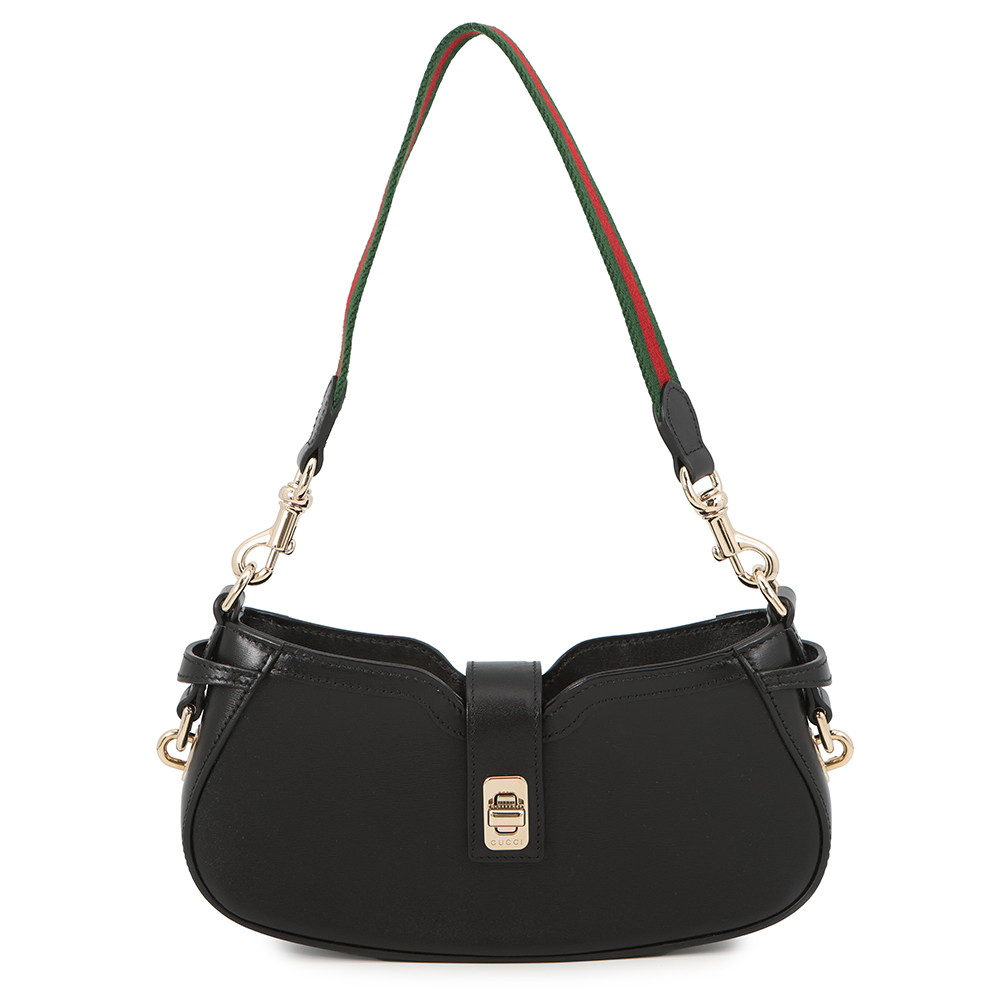 グッチ ショルダーバッグ お月さま側面 ミニ カーフレザー 786015 GUCCI 御徒面子 黒 【楽になること引きうける】 【中古】 グッチ 御徒面子 GUCCI BAG