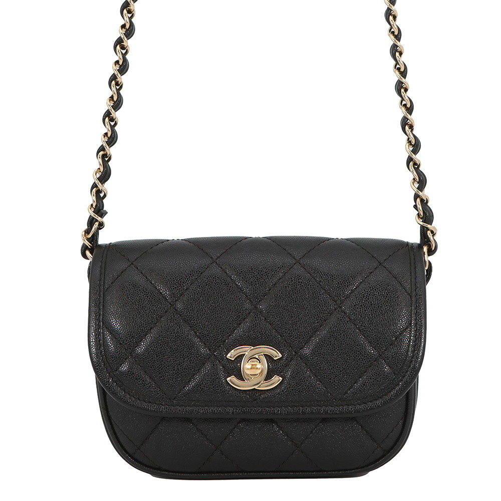 シャネル チェーン店ショルダーバッグ マトラッセ ココマーク グレインド カーフスキン AS2465 CHANEL 御徒面子 【楽になること引きうける】 【中古】 シャネル 御徒面子 レディース CHANEL BAG