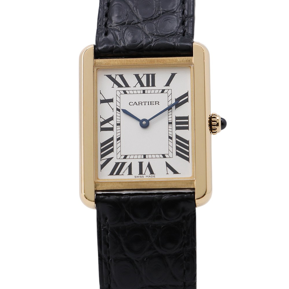 カルティエ 貯蔵タンク ソロ LM W5200004 Cartier ウオッチ しろがね色文字記号盤 【楽になること引きうける】 【中古】 カルティエ 貯蔵タンク ソロ Cartier カルティエ 中古