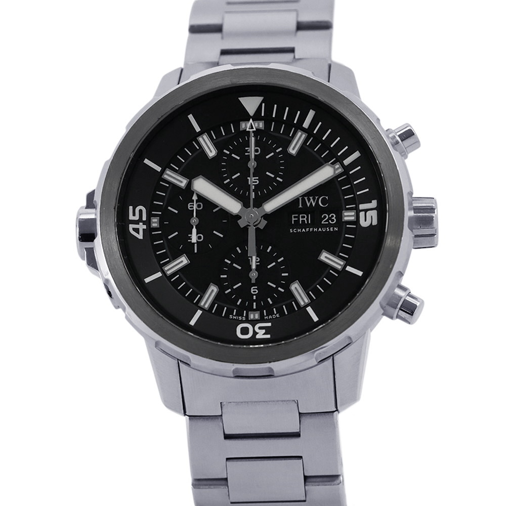 IWC アクアタイマー クロノグラフ IW376804 ウオッチ 黒文字盤 【楽になること引きうける】 【中古】 IWC アクアタイマー IWC 中古