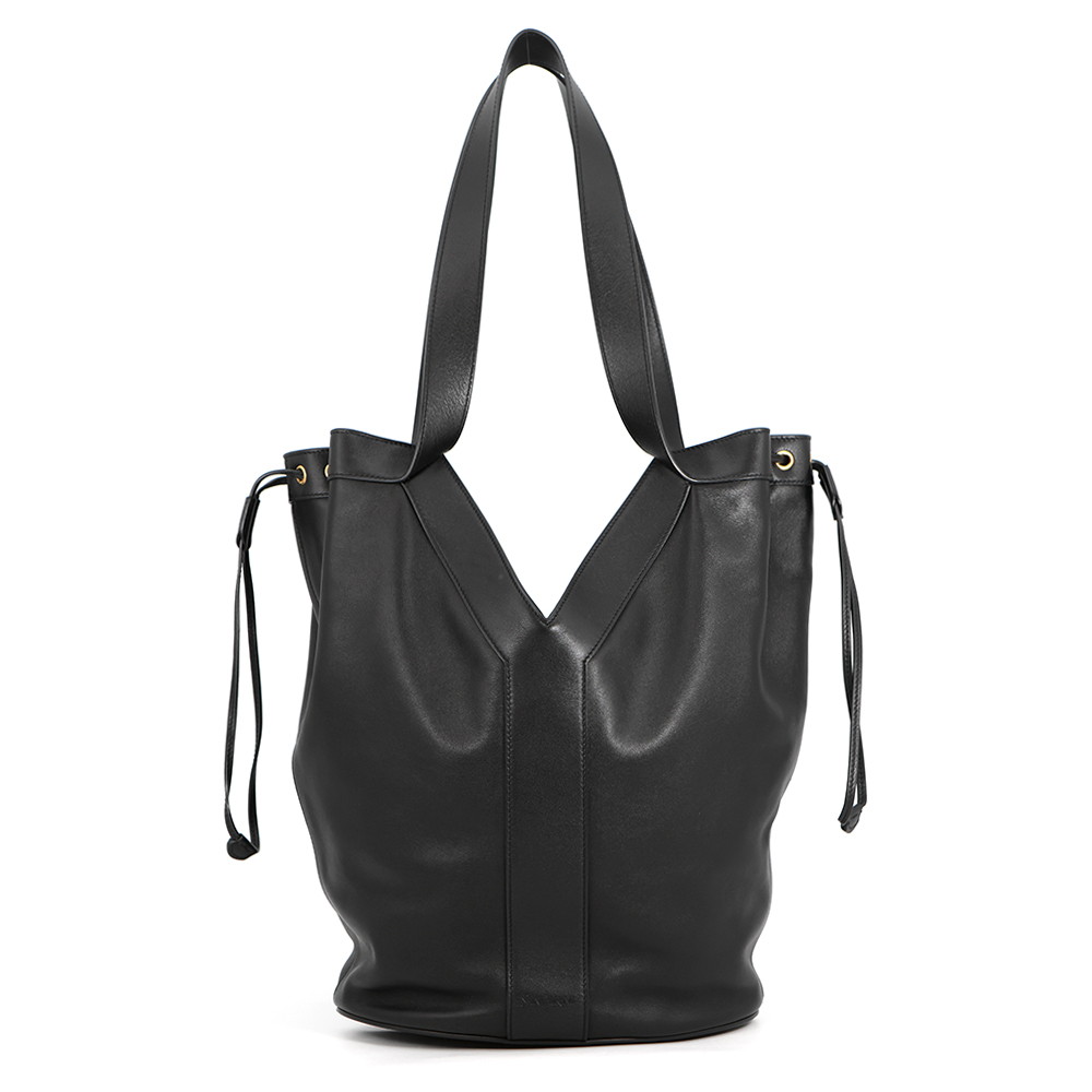 サンローランパリ トートバッグ Yホーボーバッグ カーフレザー 833160 SAINT LAURENT PARIS 黒 【楽になること引きうける】 【中古】  サンローランパリ 御徒面子 SAINT LAURENT PARIS BAG
