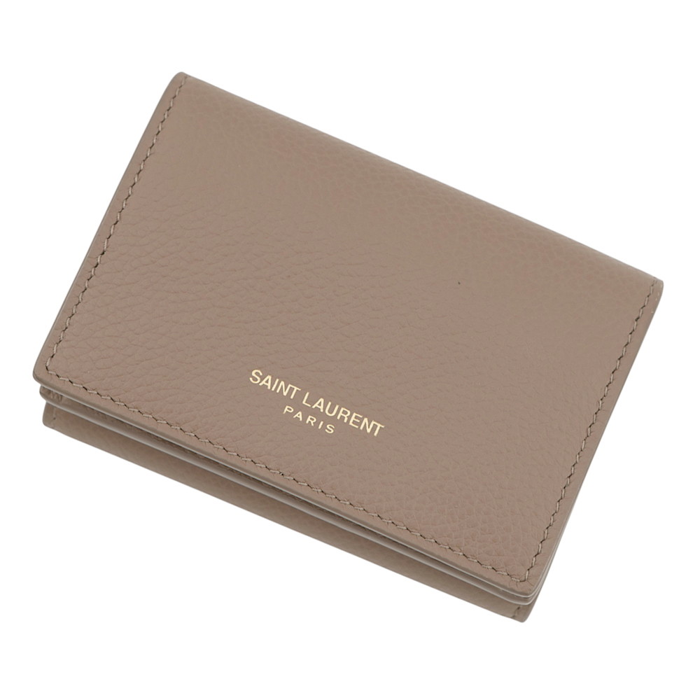 サンローランパリ 三つ折紙入れ コンパクトウォレット なめし革 678272 SAINT LAURENT PARIS 【楽になること言いはなつ】 【中古】  サンローランパリ 紙入れ SAINT LAURENT PARIS WALLET