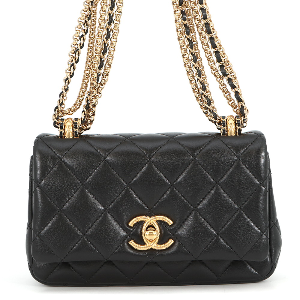 シャネル チェーン店ショルダーバッグ マトラッセ ココマーク ミニ AS4972 CHANEL 黒 【楽になること引き受ける】 【中古】  シャネル 御徒面子 レディース CHANEL BAG