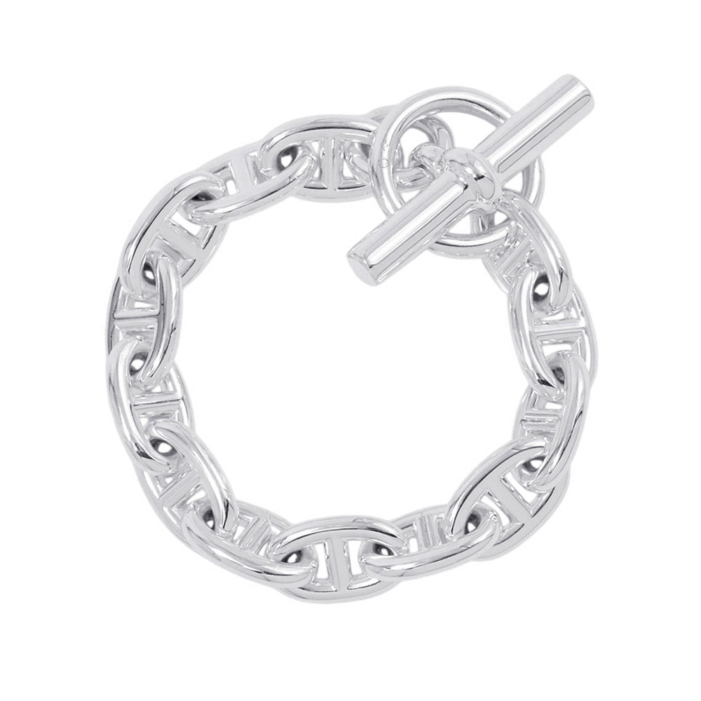 エルメス 腕輪 シェーヌダンクルMM 13一こま SV925しろがね色 HERMES Chaine d\u0027Ancre 宝飾品 エルメス シェーヌダンクル HERMES Chaine d\u0027Ancre 新品