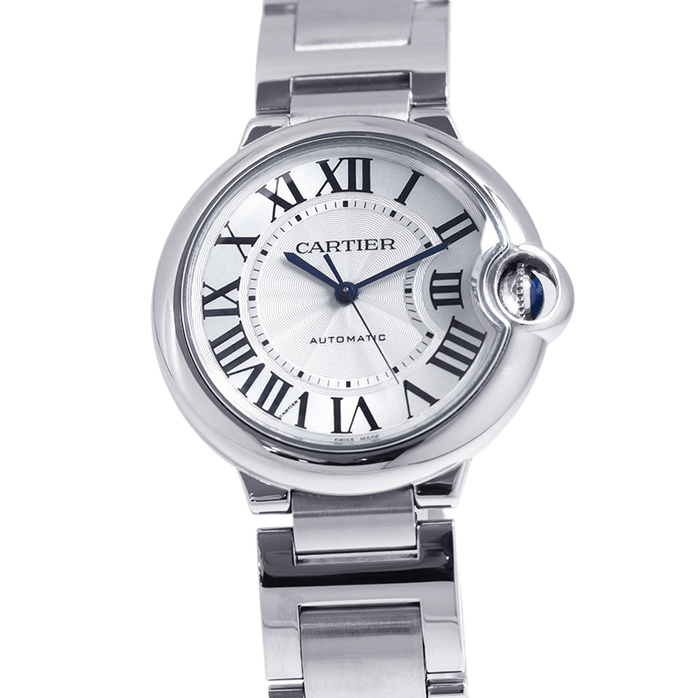 カルティエ バロン青碧 ドゥ カルティエ MM W6920046 Cartier ウオッチ しろがね色文字記号盤 【楽になること引きうける】 【中古】 カルティエ バロン青碧 Cartier 中古