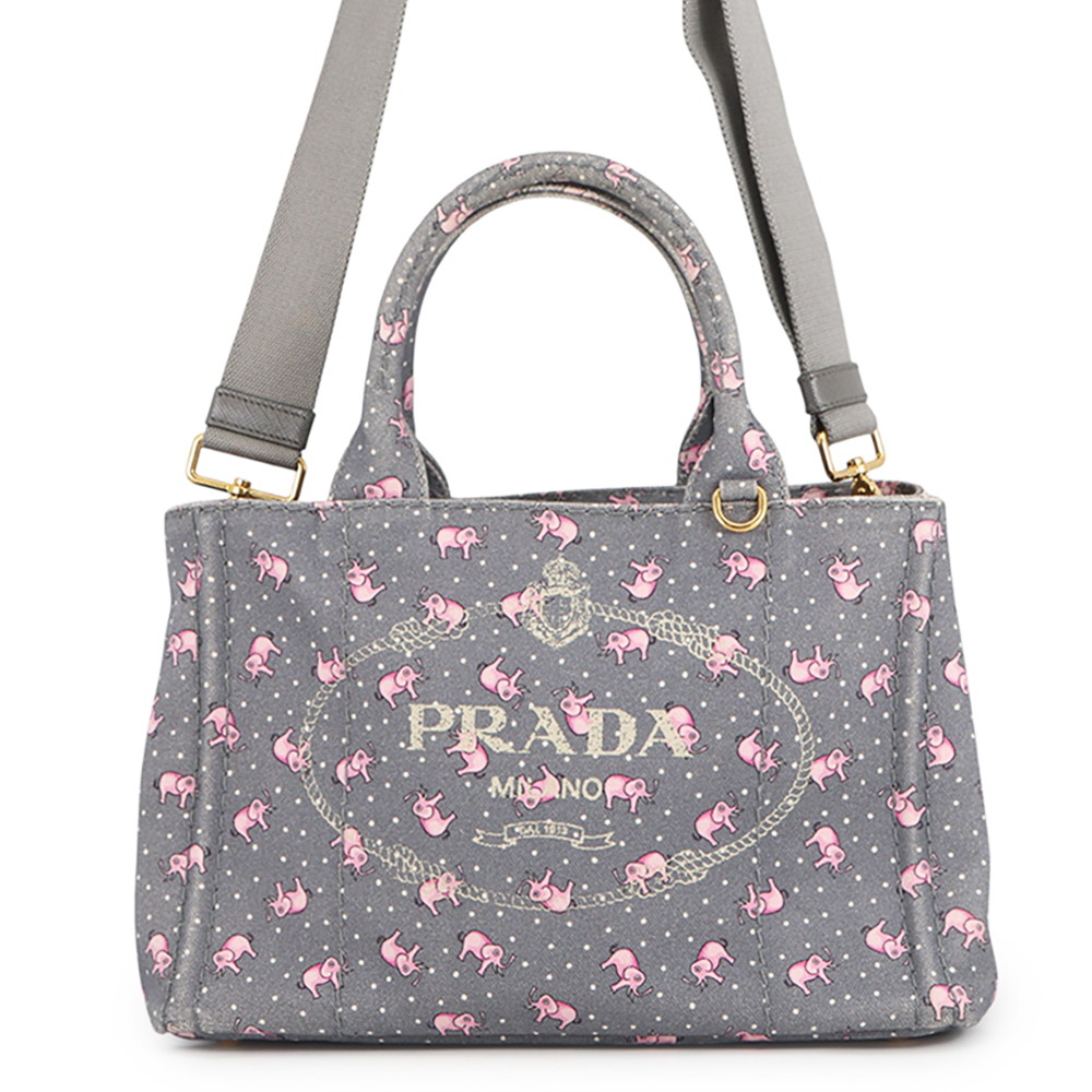 プラダ トートバッグ カナパ CANAPA 象さん 1BG439 PRADA 御徒面子 ２way肩先 【安全性のある引き請ける】 【中古】 プラダ 御徒面子 PRADA BAG