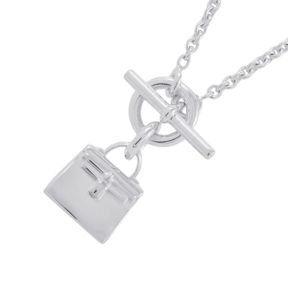エルメス ネックレス アミュレット ケリー SV925シルバー HERMES ジュエリー ペンダント 【安心保証】 【中古】 エルメス ネックレス HERMES 中古|ギャラリーレア店