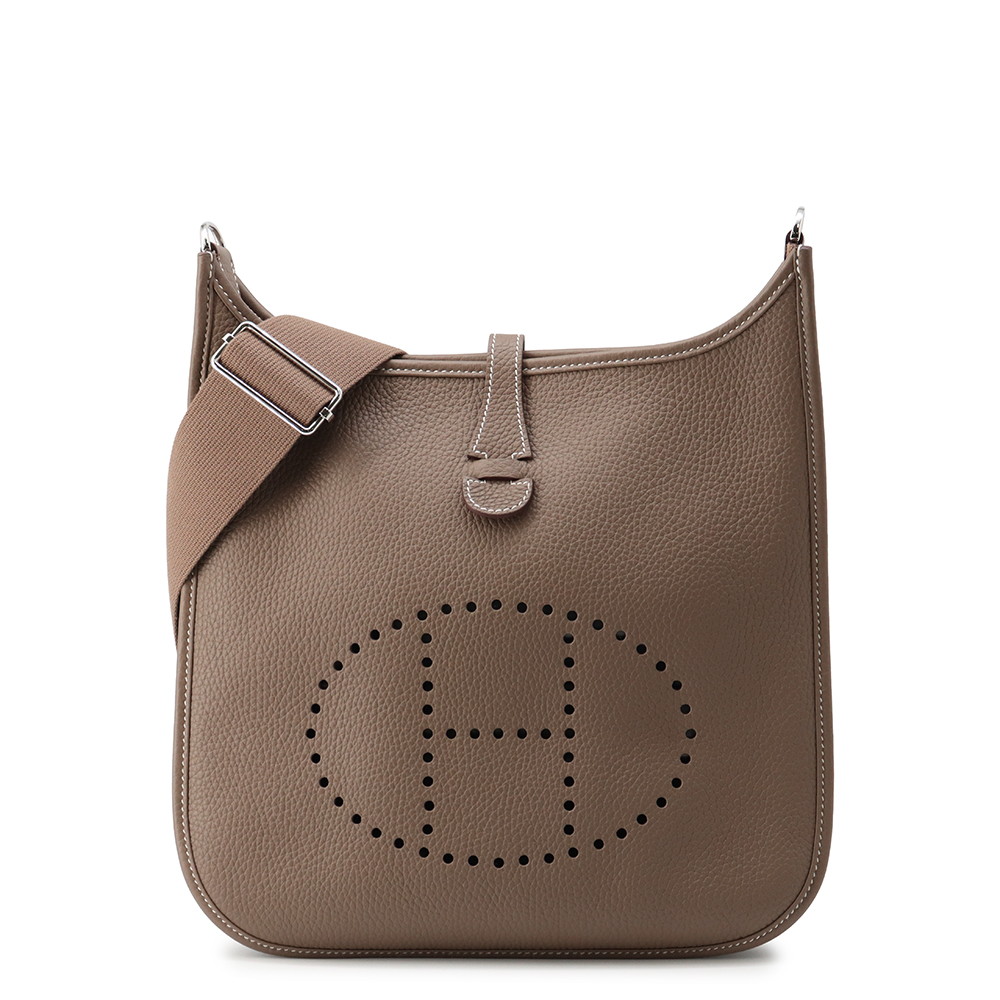 エルメス ショルダーバッグ エブリン3 PM エトゥープ/しろがね色金具 トリヨンクレマンス W目じるし HERMES Evelyne 【安全性のある引き請ける】 【中古】 エルメス エブリン エヴリン エルメス 御徒面子 エルメス レディース HERMES Evelyne HERMES BAG