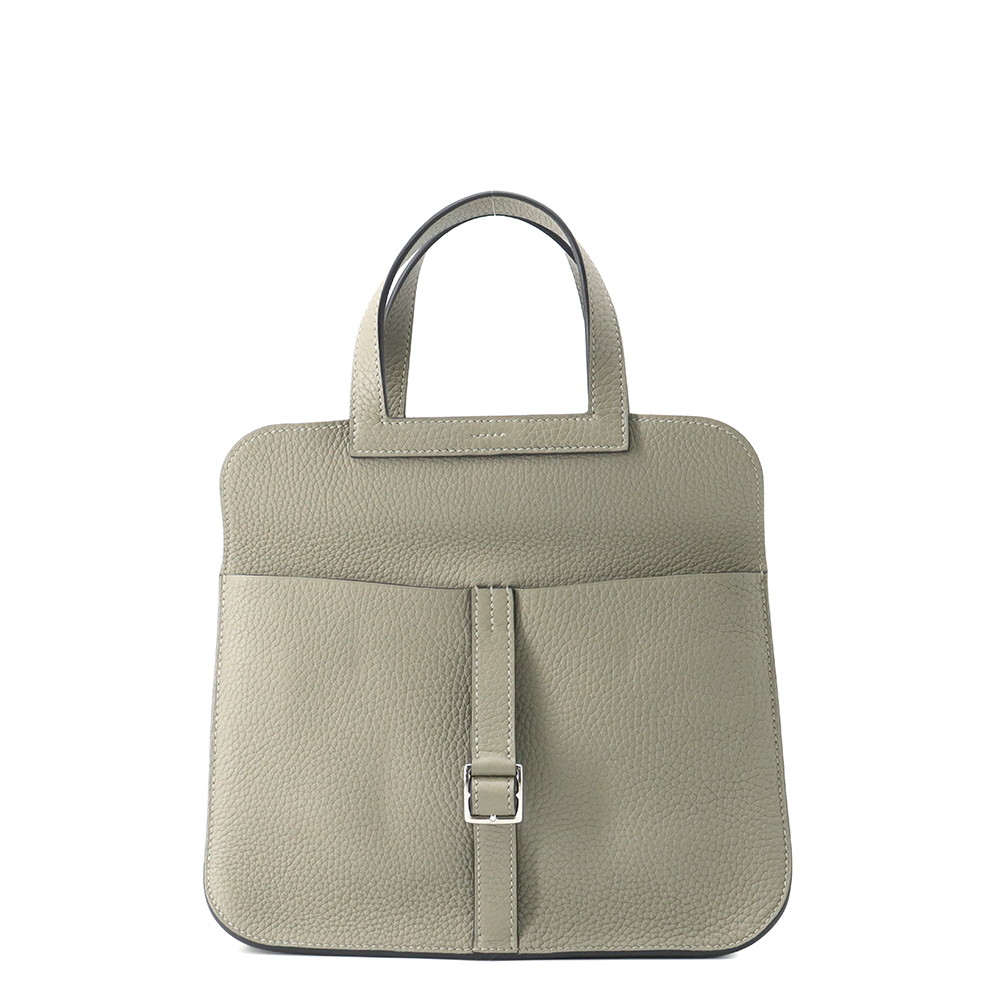 エルメス ハンドバック アルザン25 サルヴィア/しろがね色金具 トリヨンクレマンス Z目じるし HERMES 2way 【楽になること引きうける】 【中古】  エルメス アルザン HERMES BAG