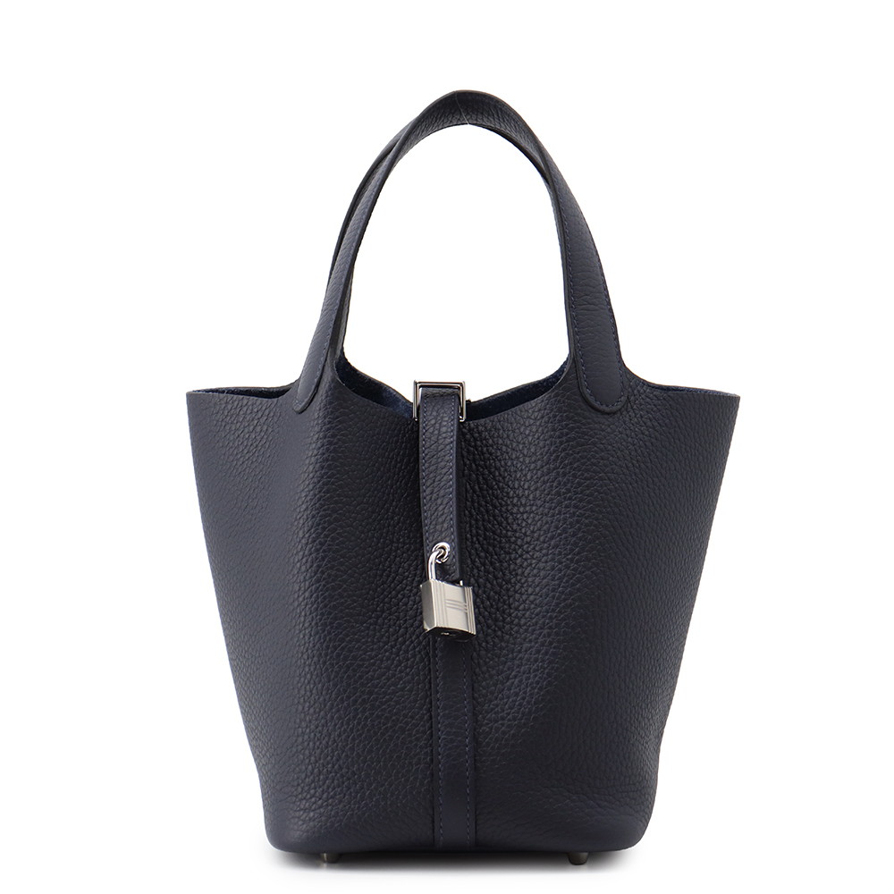エルメス ハンドバッグ ピコタンロックPM ブルーニュイ/シルバー金具 トリヨンクレマンス K刻印 HERMES エルメス ピコタンロック ピコタン エルメス バッグ エルメス レディース HERMES Picotin Lock HERMES BAG｜ギャラリーレア店